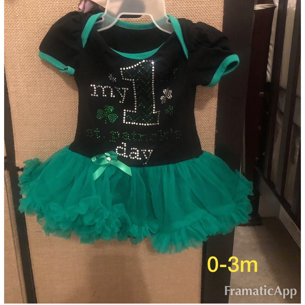 1st St. Patrick’s Day girl dress
